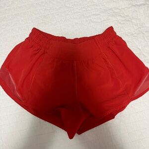 lululemon athletica Red Women's Athletic Shorts